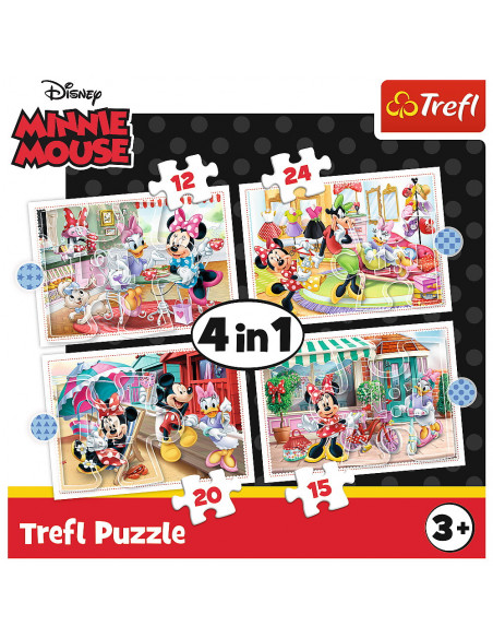 Puzzle Trefl 4in1 Minnie Mouse Si Prietenii Ei,34355