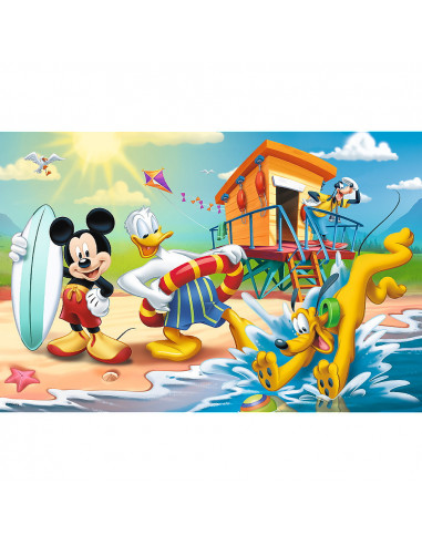 Puzzle Trefl 60 Distractie Pe Plaja Cu Mickey Mouse,17359