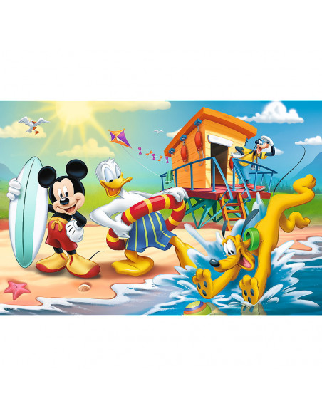 Puzzle Trefl 60 Distractie Pe Plaja Cu Mickey Mouse,17359