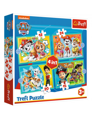 Puzzle Trefl 4in1 Patrula Catelusilor,34346