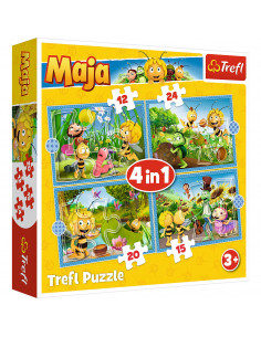 Puzzle Trefl 4in1 Aventurile Albinutei Maya,34356