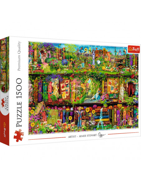 Puzzle Trefl 1500 Fairy Bookcase Aimee Stewart,26165