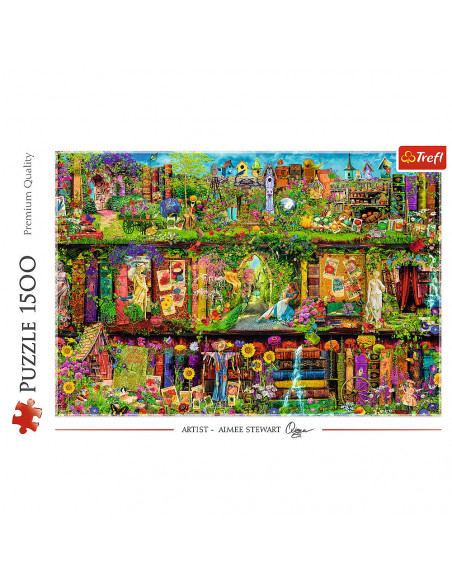 Puzzle Trefl 1500 Fairy Bookcase Aimee Stewart,26165