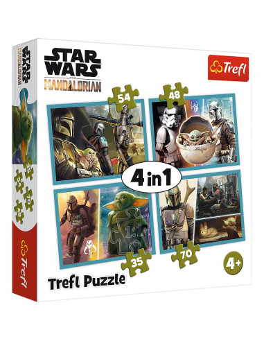 Puzzle 4in1 Mandalorian Si Lumea Lui,34377