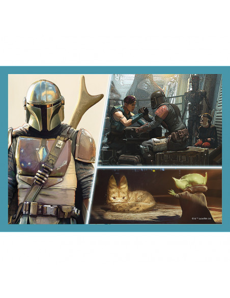 Puzzle 4in1 Mandalorian Si Lumea Lui,34377