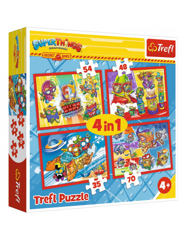 Puzzle Trefl 4in1 Spionii Secreti,34376