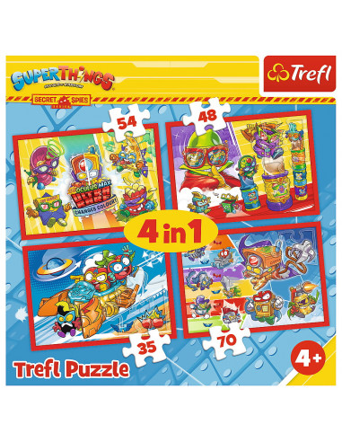 Puzzle Trefl 4in1 Spionii Secreti,34376