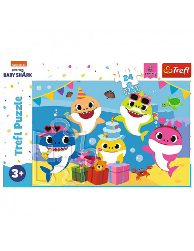 Puzzle Trefl 24 Maxi Happy Baby Shark,14337