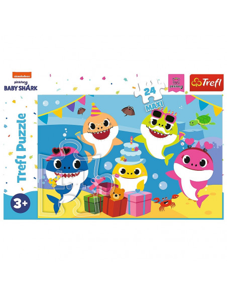 Puzzle Trefl 24 Maxi Happy Baby Shark,14337