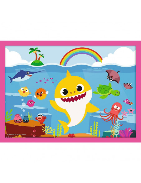 Puzzle Trefl 4in1 Familia Shark,34378
