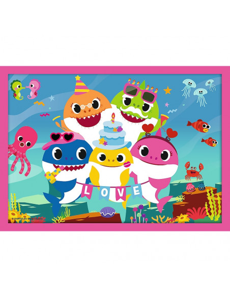 Puzzle Trefl 4in1 Familia Shark,34378