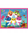 Puzzle Trefl 4in1 Familia Shark,34378