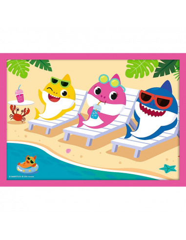 Puzzle Trefl 4in1 Familia Shark,34378