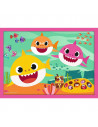 Puzzle Trefl 4in1 Familia Shark,34378