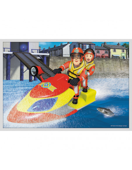 Puzzle Trefl 10in1 Pompierul Sam - Salvarile Pompierului