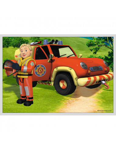 Puzzle Trefl 10in1 Pompierul Sam - Salvarile Pompierului