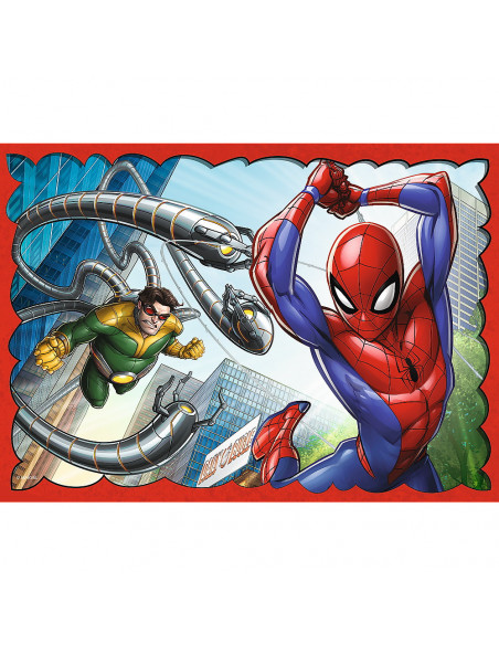 Puzzle Trefl 4in1 Spiderman - Eroul Spiderman,34384