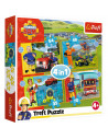 Puzzle Trefl 4in1 Pompierul Sam - Curajosul Sam,34387