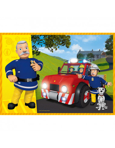 Puzzle Trefl 4in1 Pompierul Sam - Curajosul Sam,34387