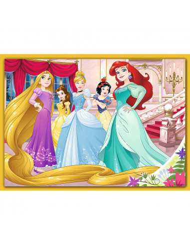 Puzzle Trefl 4in1 Disney Princess - Ziua Fericita,34385