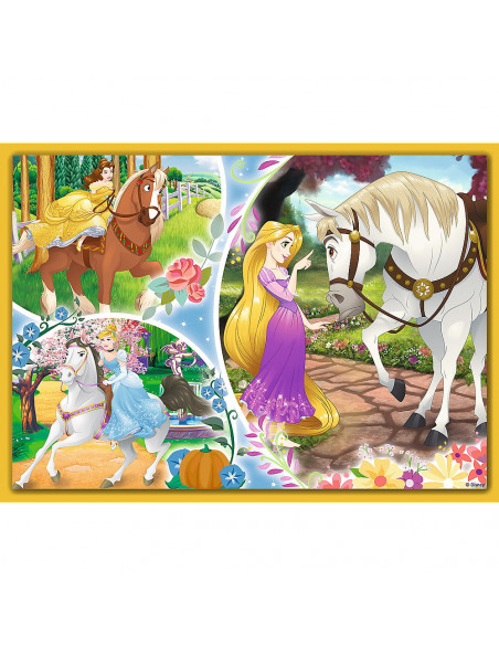 Puzzle Trefl 4in1 Disney Princess - Ziua Fericita,34385