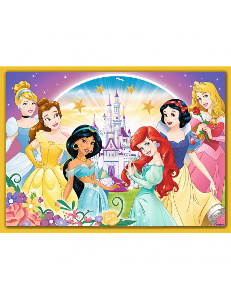 Puzzle Trefl 4in1 Disney Princess - Ziua Fericita,34385