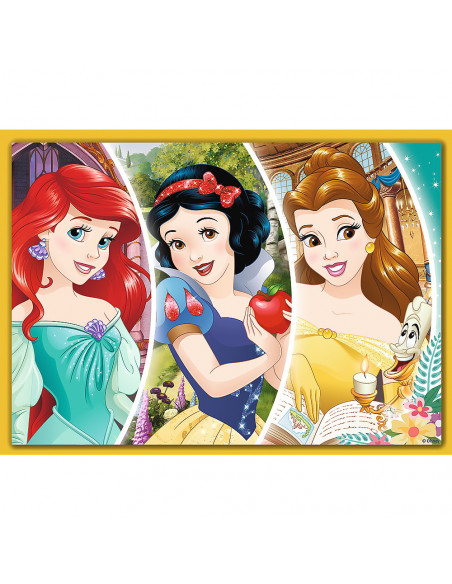 Puzzle Trefl 4in1 Disney Princess - Ziua Fericita,34385
