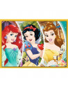 Puzzle Trefl 4in1 Disney Princess - Ziua Fericita,34385