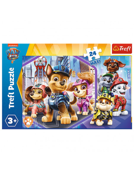 Puzzle Trefl 24 Maxi Patrula Catelusilor Eroii De Paza,14343