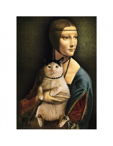 Puzzle 1000 Doamna Cu Pisica,10663