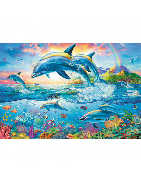Puzzle Trefl 1500 Familia De Delfini,26162
