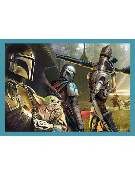 Puzzle Trefl 4in1 Star Wars - Mandalorianul,34397
