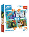 Puzzle Trefl 4in1 Animal Planet - Misterioasa Lumea A