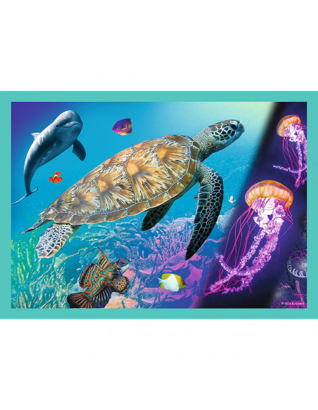 Puzzle Trefl 4in1 Animal Planet - Misterioasa Lumea A