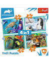 Puzzle Trefl 4in1 Animal Planet - Misterioasa Lumea A