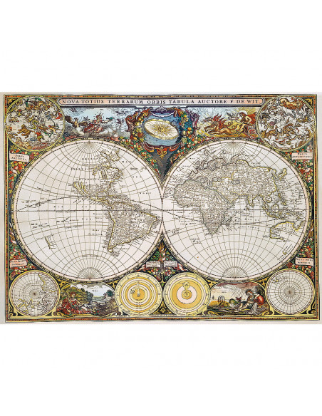 Puzzle Trefl Din Lemn 1000 Piese Harta Lumii Antice,20144