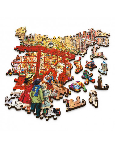Puzzle Trefl Din Lemn 1000 Piese Strada Pregatita De