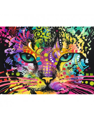 Puzzle Trefl Din Lemn 1000 Piese Pisicuta Colorata,20148