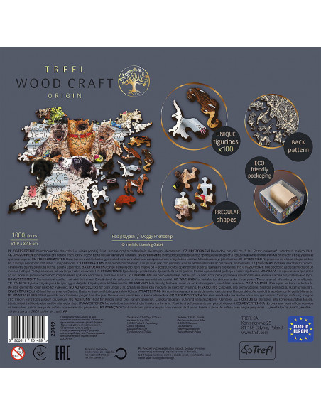 Puzzle Trefl Din Lemn 1000 Piese Echipa De Catei,20149