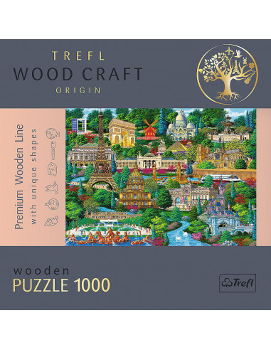 Puzzle Trefl Din Lemn 1000 Piese Obictivele Turistice Faimoase