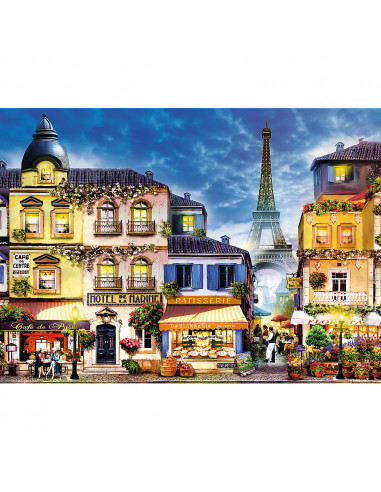 Puzzle Trefl Din Lemn 1000 Piese Strada Franceza,20142