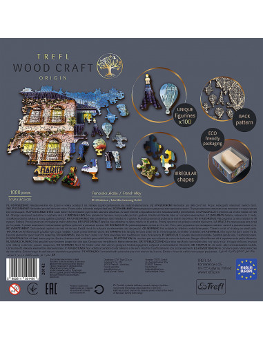 Puzzle Trefl Din Lemn 1000 Piese Strada Franceza,20142