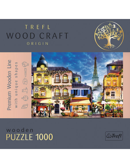 Puzzle Trefl Din Lemn 1000 Piese Strada Franceza,20142