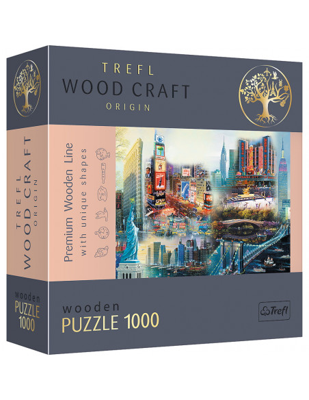 Puzzle Trefl Din Lemn 1000 Piese New York,20147