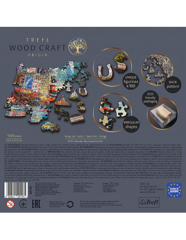 Puzzle Trefl Din Lemn 1000 Piese New York,20147