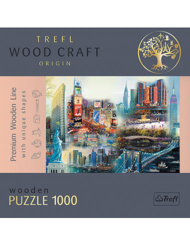 Puzzle Trefl Din Lemn 1000 Piese New York,20147
