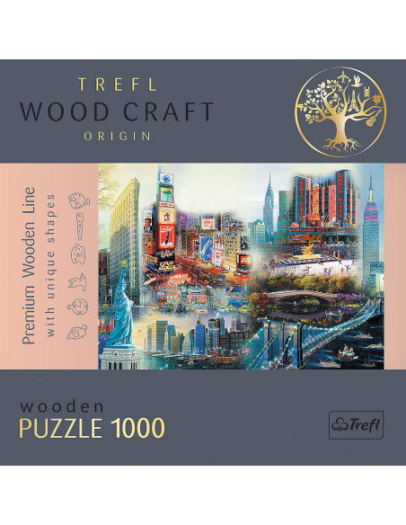 Puzzle Trefl Din Lemn 1000 Piese New York,20147