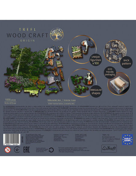 Puzzle Trefl Din Lemn 1000 Piese Casa Victoriana,20145