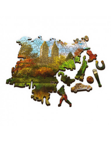 Puzzle Trefl Din Lemn 500+1 Piese Central Park New York,20157