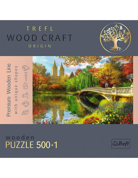 Puzzle Trefl Din Lemn 500+1 Piese Central Park New York,20157